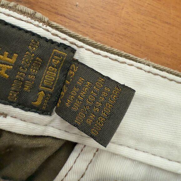 Men American Eagle Baggy Cargo Pants Y2K Western in Khaki Size W32 L32 - Picture 7 of 11